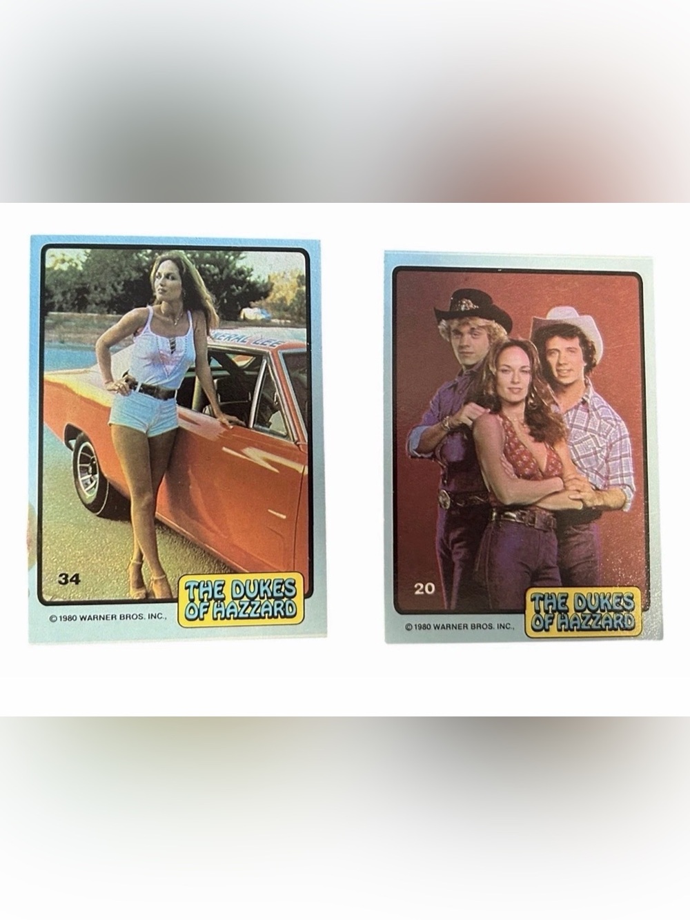 1980 Dukes of Hazzard Vintage Trading Cards 2 As Shown